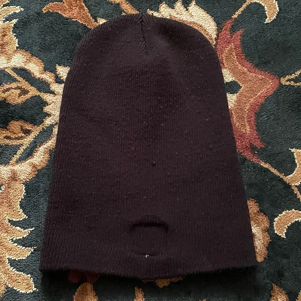 ❄ CARHARTT SQUARE LOGO A18 BLACK CUFFED BEANIE HAT TOQUE - SIZE OSFA ❄ - Picture 3 of 9